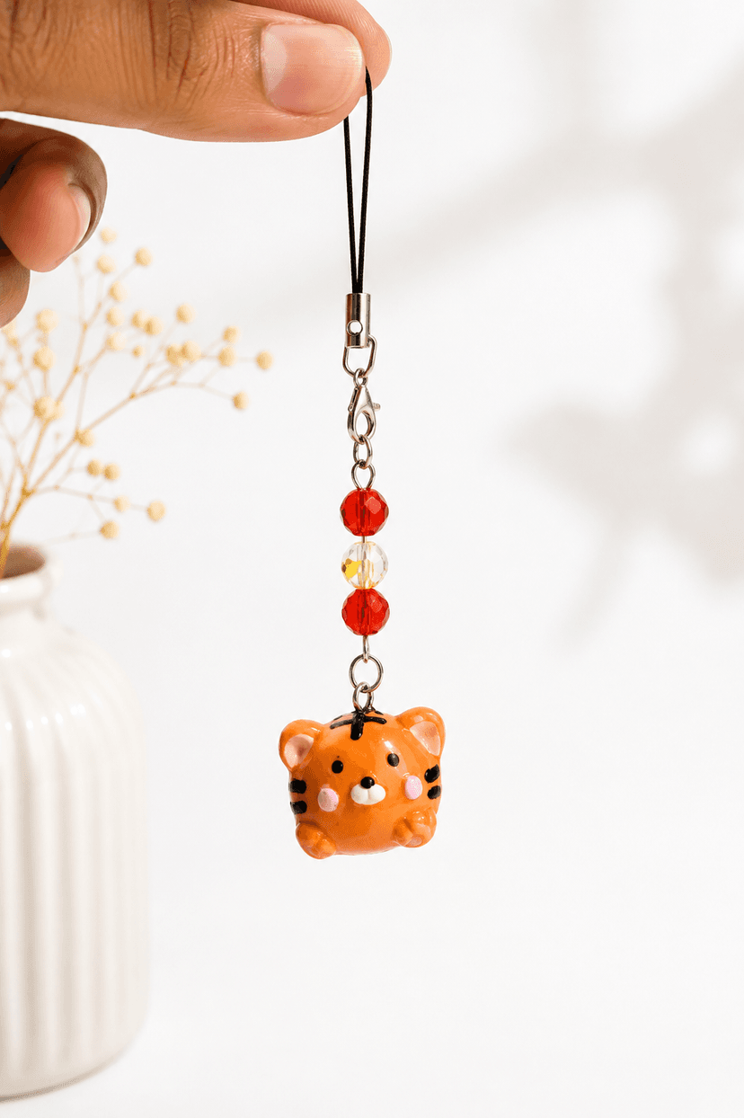 Japanese Tiger Phone Charm